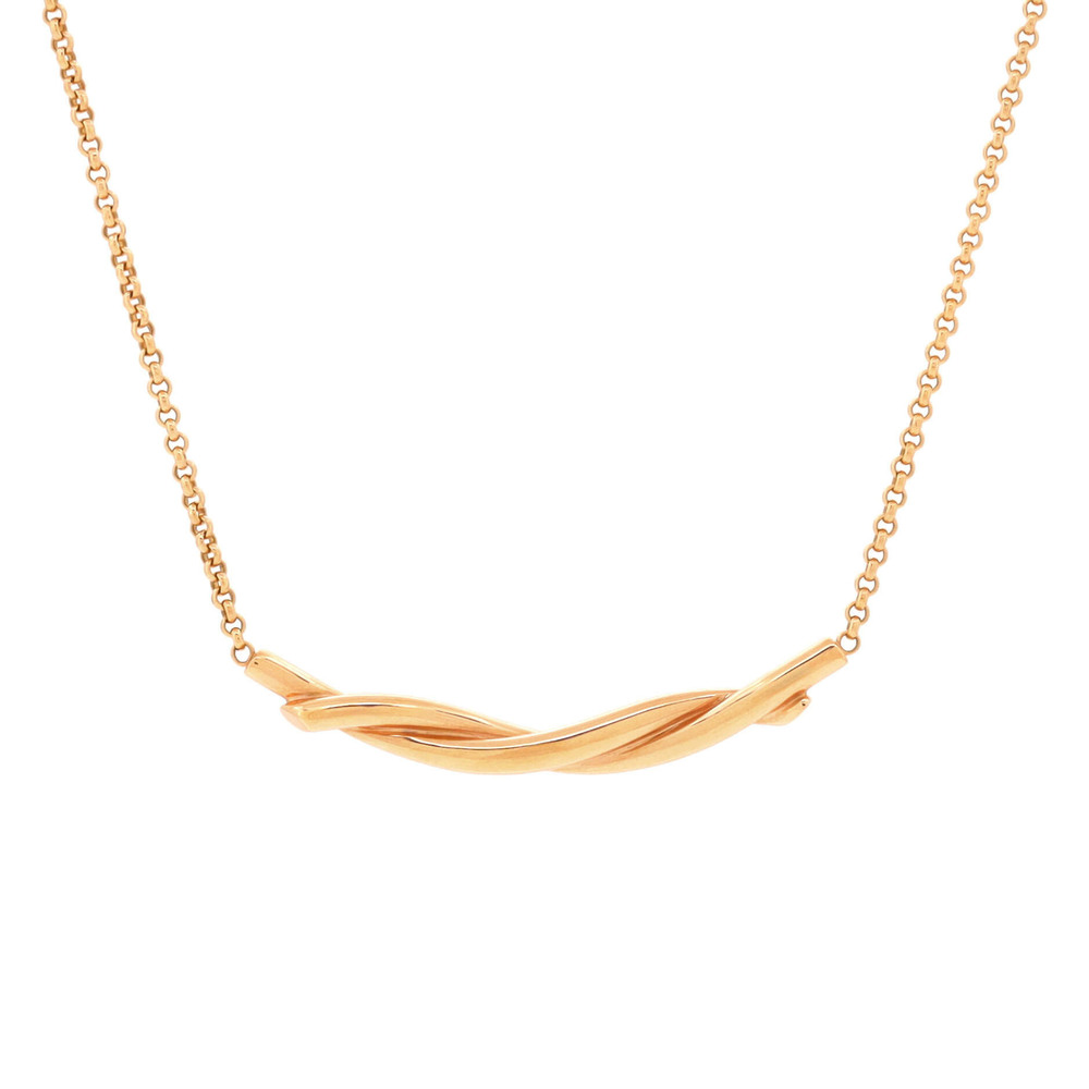 Cartier Entrelaces Pendant Necklace 18K Rose Gold